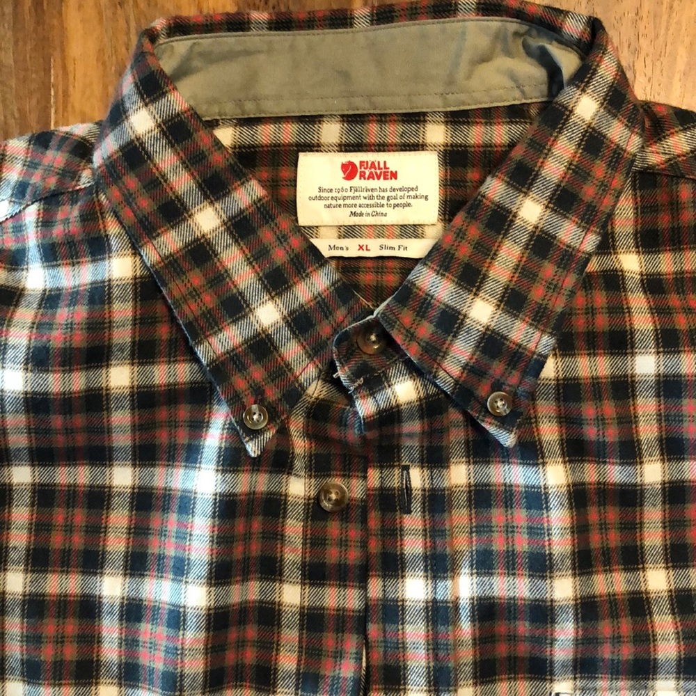 Fjall Raven plaid slim fit XL